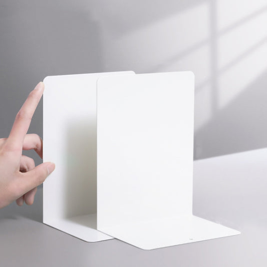 Deli 78650 Metal Bookends - 2pcs Thickened Desktop Book Holders