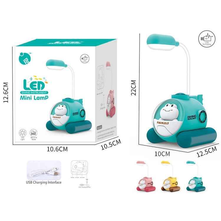Cartoon Submarine Frog Mini Table Lamp