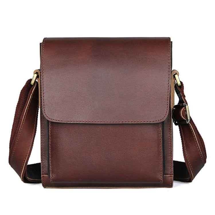 Vintage Crazy Horse Leather Men Shoulder Bag Messenger Bag