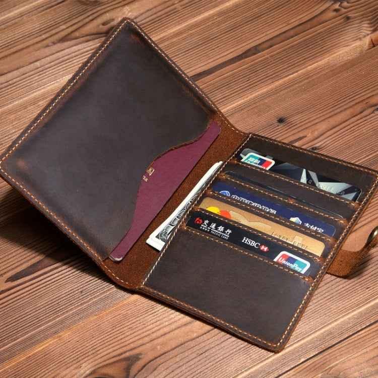 Leather Passport Holder Vintage Card Holder - Shello's Creative Boutique