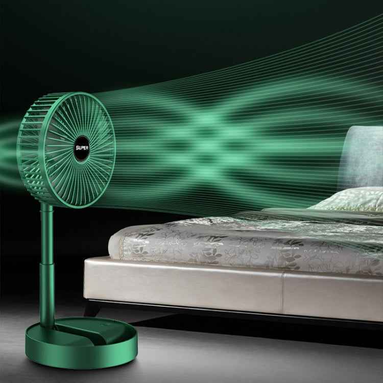 Portable Folding Fan Retractable Floor Standing Fan,Style: