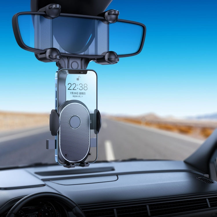 Snap-on Rearview Mirror Car Phone Holder, Mirror Car Phone Holder - Shello's Creative Boutique