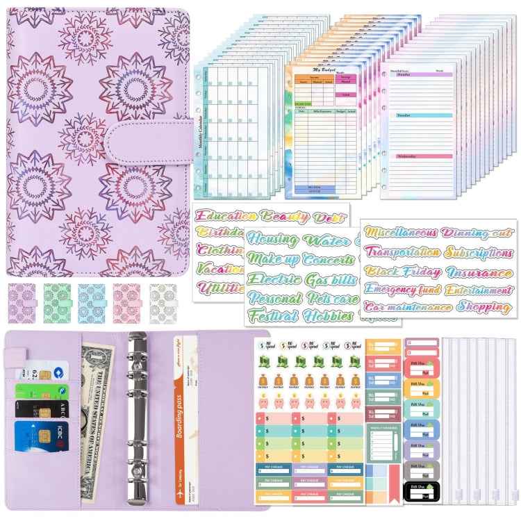 A6 Cash Budget Book Schedule Weekly Plan Monthly Plan Loose-leaf Notepad