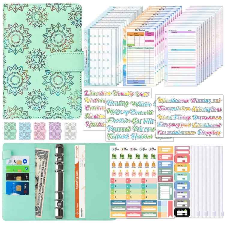 A6 Cash Budget Book Schedule Weekly Plan Monthly Plan Loose-leaf Notepad