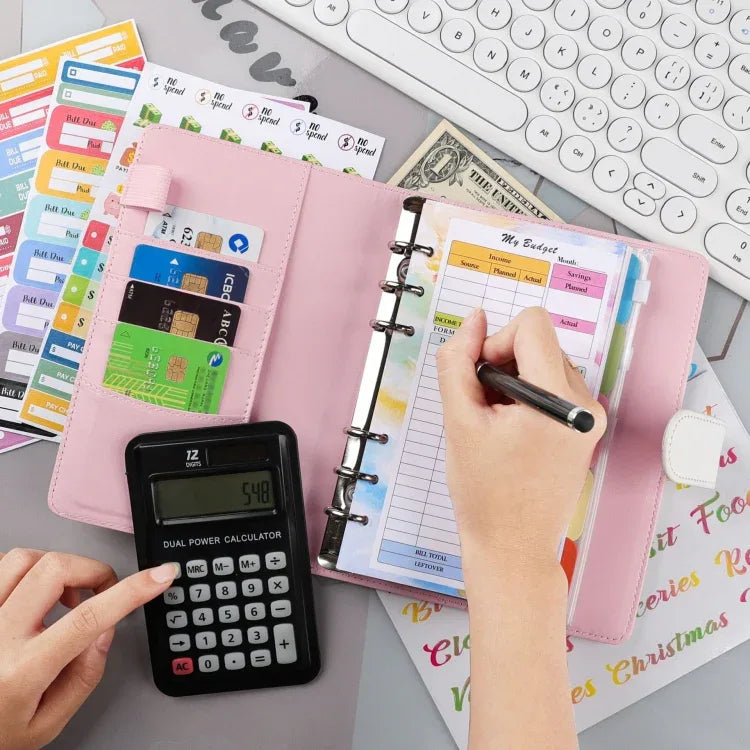 A6 Cash Budget Book Schedule Weekly Plan Monthly Plan Loose-leaf Notepad - Shello's Creative Boutique