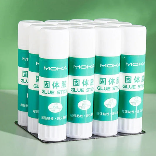 12pcs 15g MOKA Solid Glue Student Stationery Children Handmade Solid Glue Stick - Shello's Creative Boutique