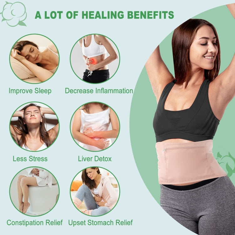 Leak-proof Care Aid Package Sleep Conditioning Aids, Upgrade Waist White, Upgrade Waist Khaki, Upgrade Waist Pink, Waist+Neck Khaki, Waist+Neck Pink, Waist+Neck White SUNSKY