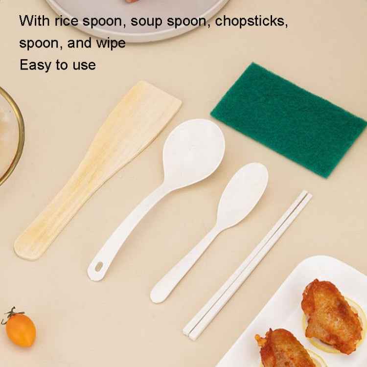 18cm Fast / Slow Gear+Non-stick Pot+Stainless Steel Steaming Grid Multifunctional Mini Electric Cooker
