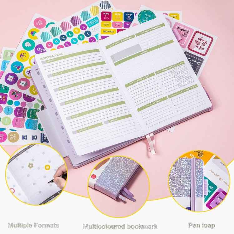 A5 Starry Sky Undated Planner Journal Financial Notebook