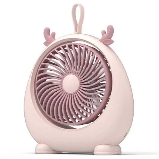 Dormitory Portable Animal Ear Desktop Electric Fan - Shello's Creative Boutique