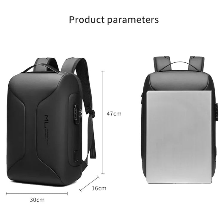 Business Large Capacity Travel Bag Multifunctional Waterproof Laptop Backpack With USB Port - Shello's Creative Boutique