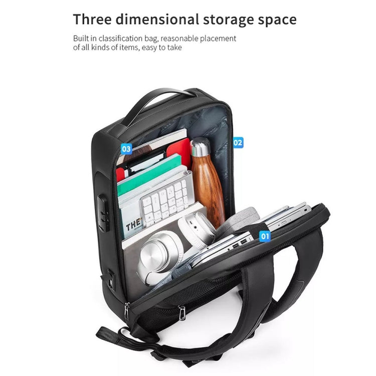 Business Large Capacity Travel Bag Multifunctional Waterproof Laptop Backpack With USB Port - Shello's Creative Boutique