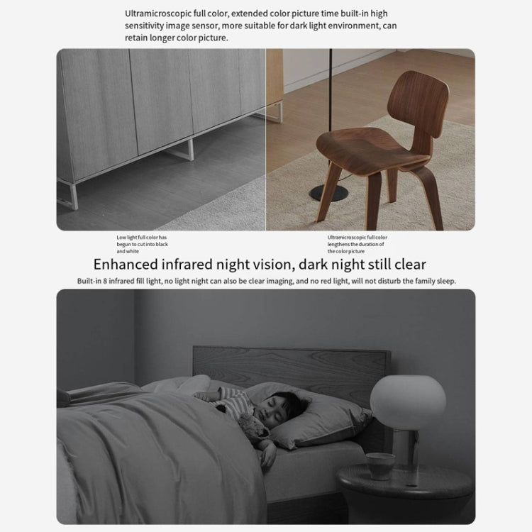 Original Xiaomi Mijia Smart Camera 3 PTZ Version 3K AI Detection Baby Monitor 5MP 360 Degree View Webcam Day & Night Work Infrared Night Vision, With US Plug Adapter, 3 PTZ Version SUNSKY