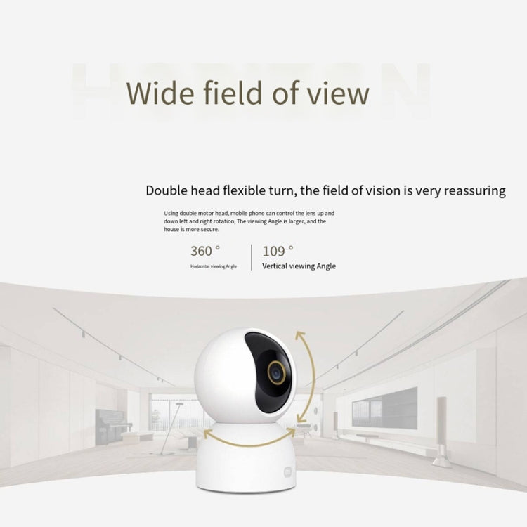Original Xiaomi Mijia Smart Camera 3 PTZ Version 3K AI Detection Baby Monitor 5MP 360 Degree View Webcam Day & Night Work Infrared Night Vision, With US Plug Adapter, 3 PTZ Version SUNSKY