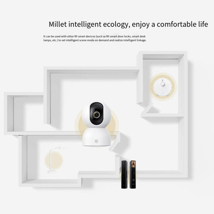 Original Xiaomi Mijia Smart Camera 3 PTZ Version 3K AI Detection Baby Monitor 5MP 360 Degree View Webcam Day & Night Work Infrared Night Vision, With US Plug Adapter, 3 PTZ Version SUNSKY