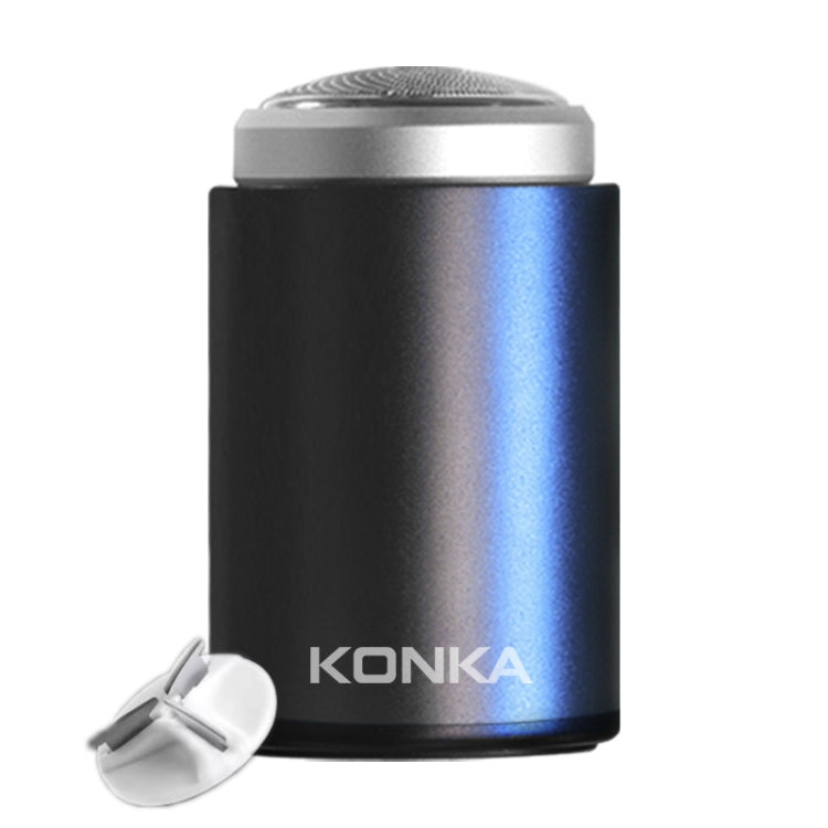 KONKA Mini Portable Razor Outdoor Waterproof Men Razor, Black, Black+1 Knife Head, Black+3 Knife Head - Shello's Creative Boutique