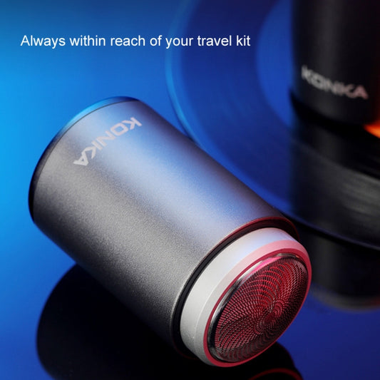 KONKA Mini Portable Razor Outdoor Waterproof Men Razor, Black, Black+1 Knife Head, Black+3 Knife Head - Shello's Creative Boutique