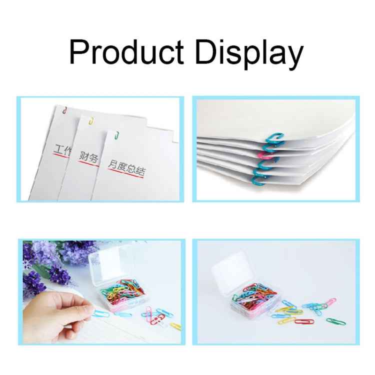 Deli 0024 100 pcs/box 2.8cm File Classification and Storage Color Paper Clips
