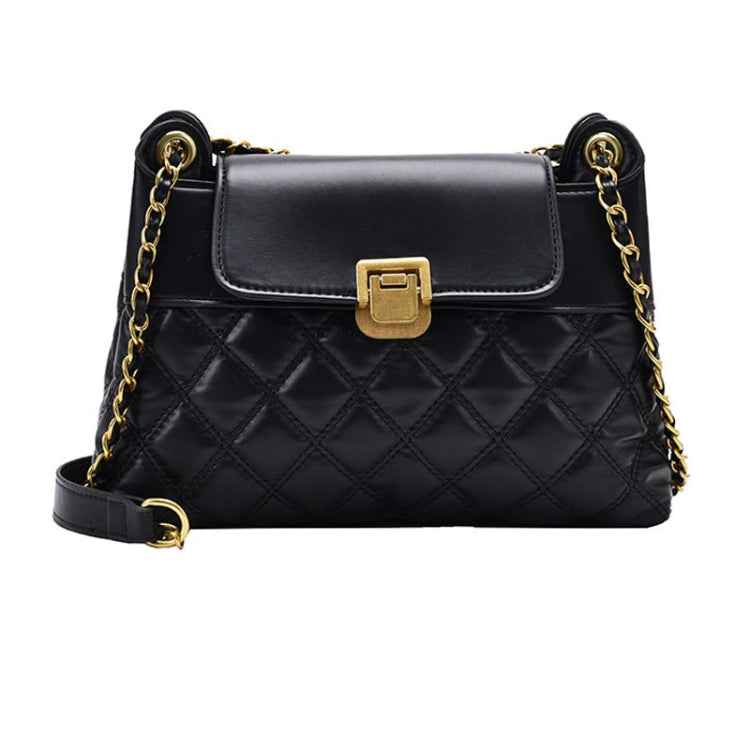 Rhombic Lattice Chain Women Bag Small Fragrant Style Versatile Crossbody Single Shoulder Bag