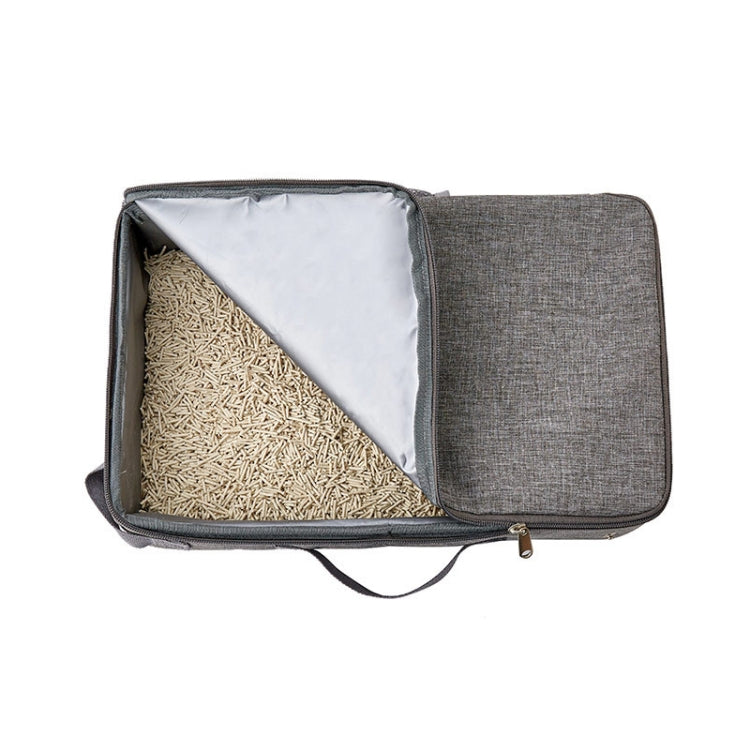 Foldable Oxford Cloth Portable Cat Litter Box Pet Bag, 30x30cm, 24x40cm, 35x45cm SUNSKY