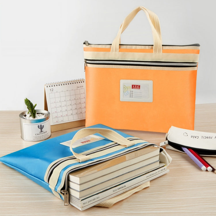 BeiDuoMei Student File Bag A4 Double Layer Classified Storage Exam Paper Data Bag