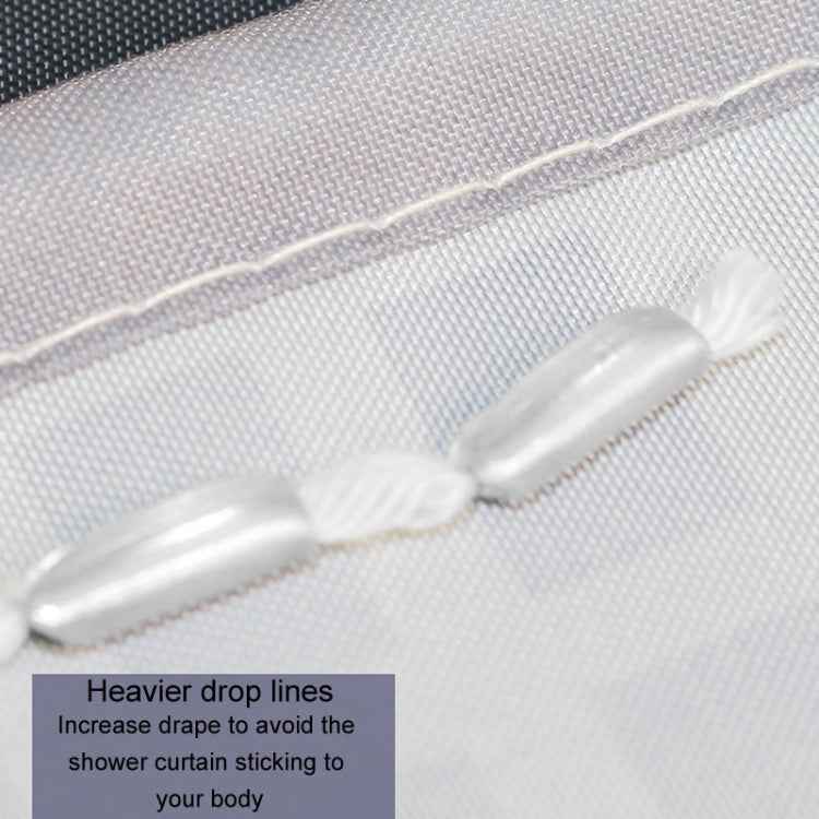 Simple Waterproof Shower Curtain Thickened Polyester Bathroom Shower Curtain Cloth