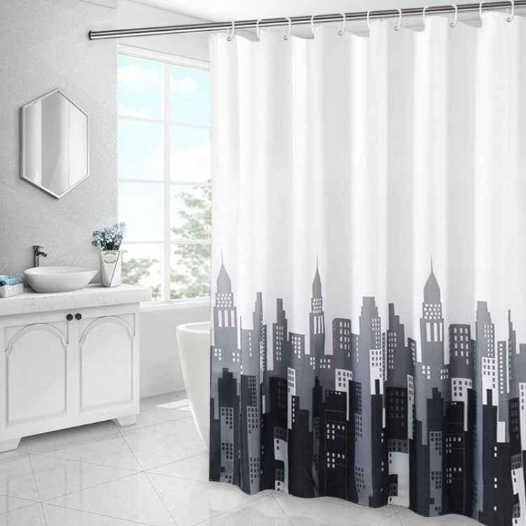 Simple Waterproof Shower Curtain Thickened Polyester Bathroom Shower Curtain Cloth - Shello's Creative Boutique