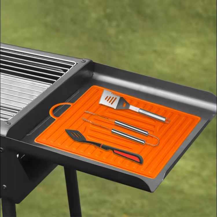 For Blackstone Oven Silicone Side Shelf Mat Grill Pad with Handle