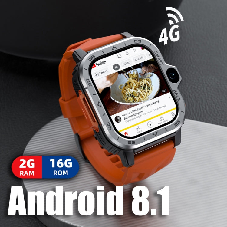 LOKMAT APPLLP 4 MAX 2.02-inch Android 8.1 Full Network Wifi Card Bluetooth Smart Watch, 2G+16G(Navy Blue), 2G+16G(Silver) - Shello's Creative Boutique