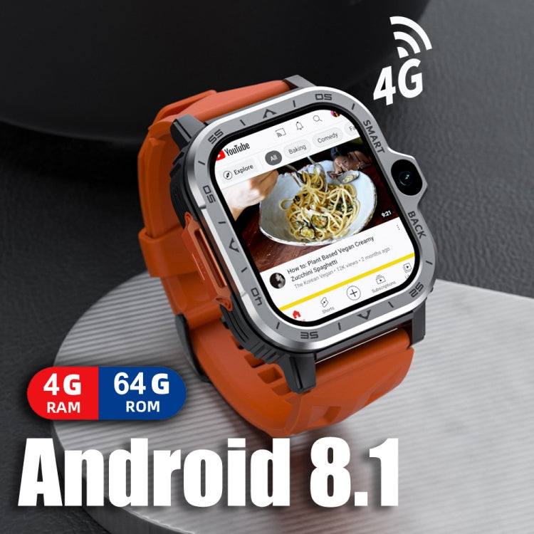 LOKMAT APPLLP 4 MAX 2.02-Inch Android 8.1 Full Network Wifi Card Bluetooth Smart Watch, 4G+64G(Silver), 4G+64G(Navy Blue) - Shello's Creative Boutique