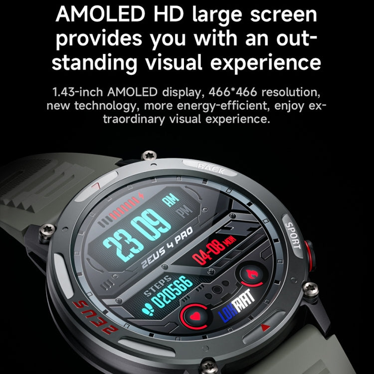 LOKMAT ZEUS4 PRO 1.43-Inch IP68 Waterproof Health Monitoring Bluetooth Call Smart Watch - Shello's Creative Boutique