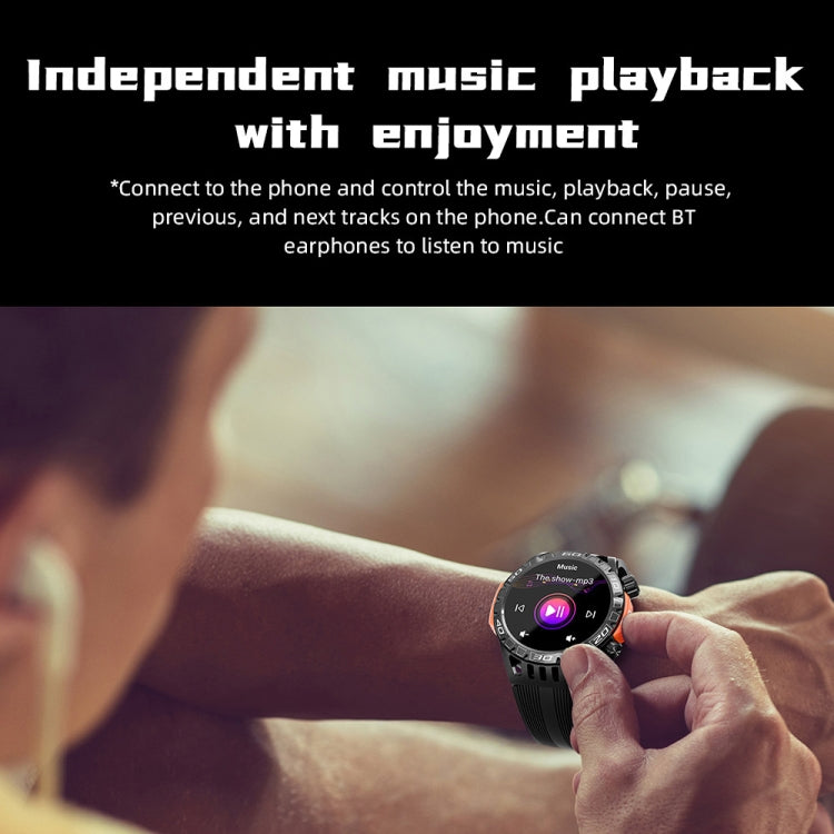 LOKMAT ZEUS6 PRO 1.46-Inch IP68 Waterproof SOS Flashlight Bluetooth Smart Watch - Shello's Creative Boutique