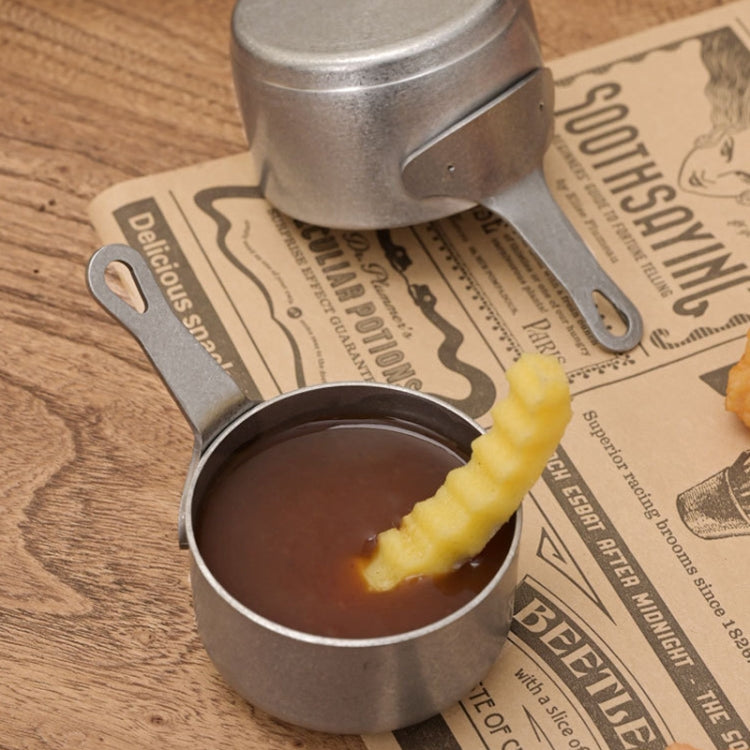 Household 304 Stainless Steel Dispensing Cup Kitchen Steak Sauce Bowl, Small, Medium, Large