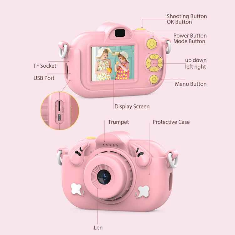DC501 2.0-Inch 4X Zoom HD Digital Camera Mini Children Photography Camera