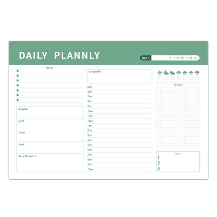 A5 120 Pages Magnetic Day Planner Sticky Note Book Tearable Notebook Management Workbook