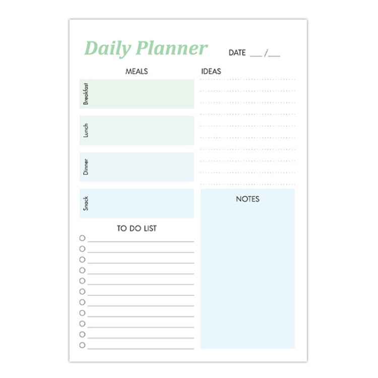 A5 120 Pages Magnetic Day Planner Sticky Note Book Tearable Notebook Management Workbook