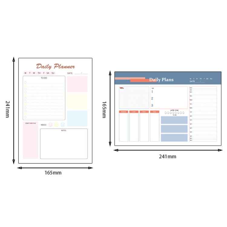A5 120 Pages Magnetic Day Planner Sticky Note Book Tearable Notebook Management Workbook