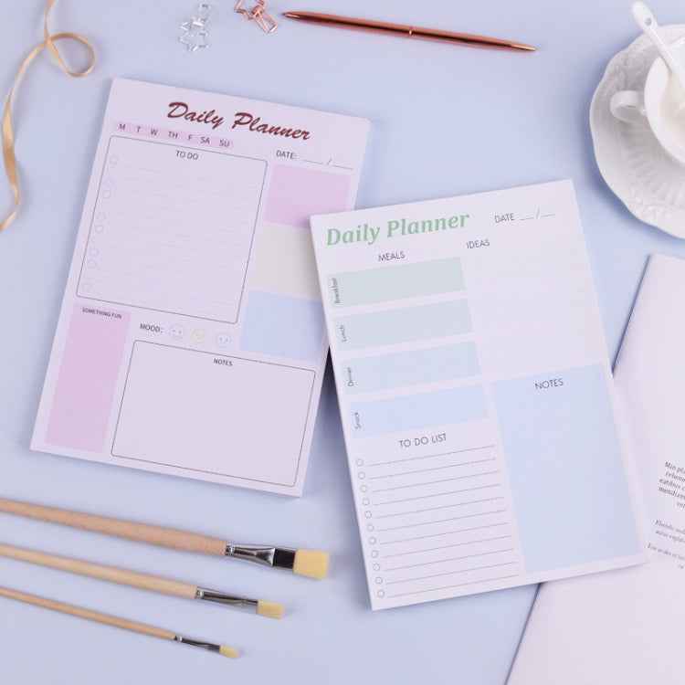 A5 120 Pages Magnetic Day Planner Sticky Note Book Tearable Notebook Management Workbook
