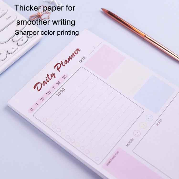 A5 120 Pages Magnetic Day Planner Sticky Note Book Tearable Notebook Management Workbook