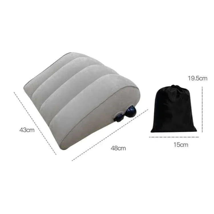 Inflatable Travel Pillow - Portable Leg Rest & Back Support Cushion 48x43cm - Shello's Creative Boutique