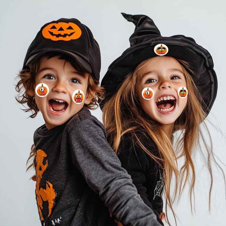 25mm Halloween Party Favors Label Stickers DIY Decorative Labels Cute Smile Pumpkin Seal Stickers