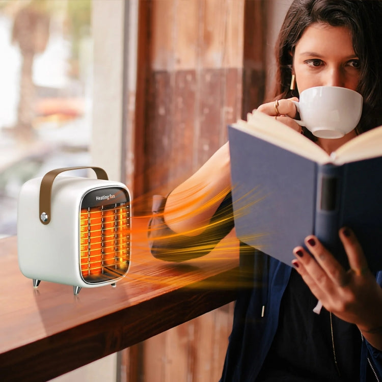 Y36 Mini Portable Desktop Heater Home Office Electric Heater, US Plug Green, EU Plug White, EU Plug Green - Shello's Creative Boutique