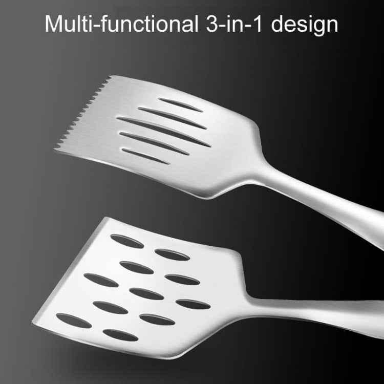 3-In-1 Multifunctional Home Kitchen Stainless Steel Steak Grill Spatula Clip