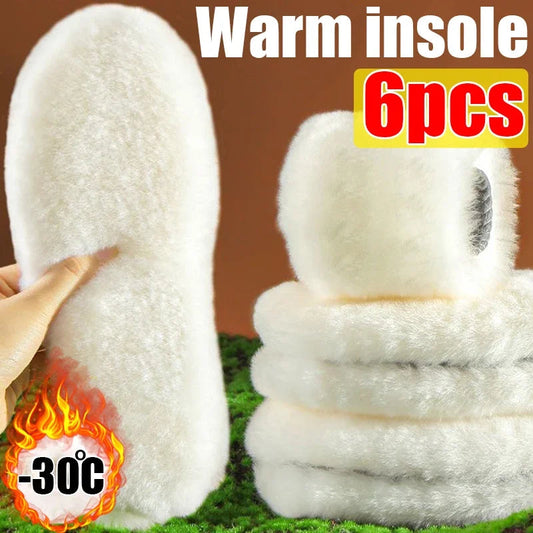Unisex Australia Sheepskin Insoles Natural Real Fur Wool Cashmere Snow Boots Shoe Pad Children Wool Insoles Warm Winter Shoes eprolo