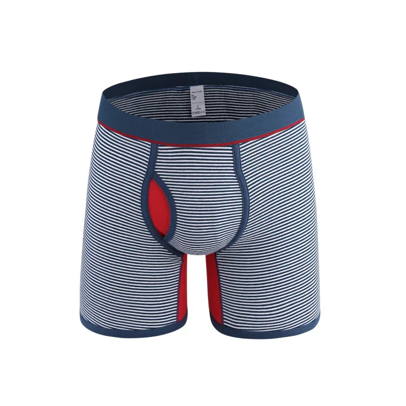 Men's Stretch Stripe Knit Boxer Briefs – The Ultimate in Comfort and Style - Shello's Creative Boutique