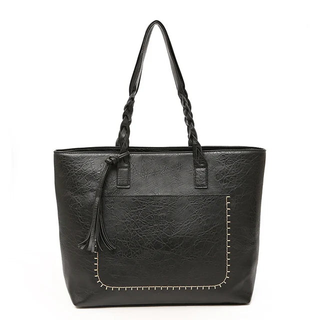 Women Messenger Bags With Tassel Large Capacity Women Bags Shoulder Tote Bags Famous Designers PU Leather Handbags