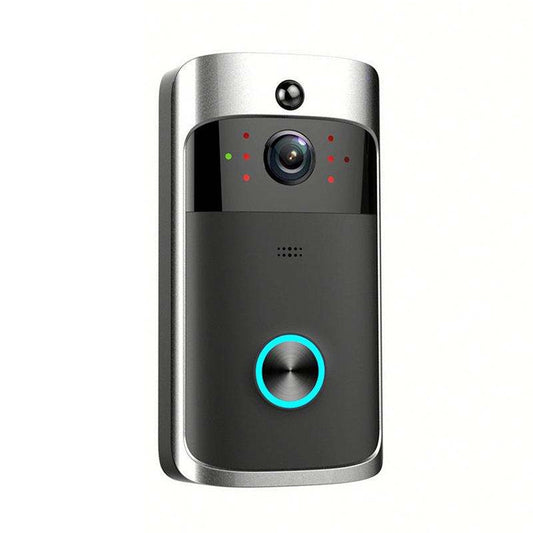 M4 720P Smart WIFI Ultra Low Power Video PIR Visual Doorbell with 3 Battery Slots,Support Mobile Phone Remote Monitoring & Night Vision & 166 Degree Wide-angle Camera Lens