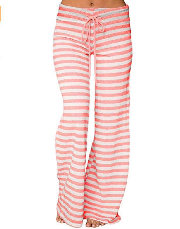 Fashion Versatile Comfortable Seasonal Women'S Striped Trousers Shello's Creative Boutique