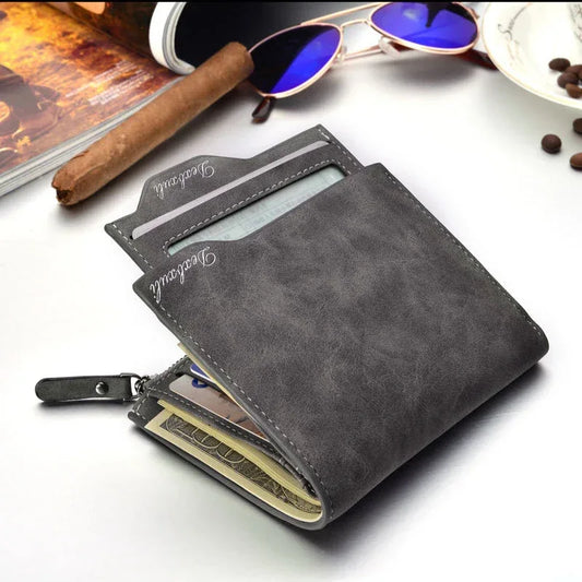 Wallet Men Soft Leather wallet with removable card slots multifunction men wallet purse male clutch top quality ! - Shello's Creative Boutique