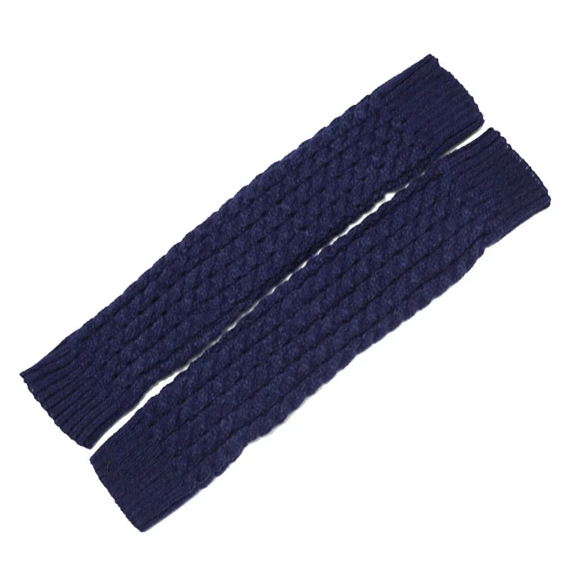 Womens Fashion Winter Cable Knit Crochet Knitted Leg Warmers Legging Knee High Socks eprolo